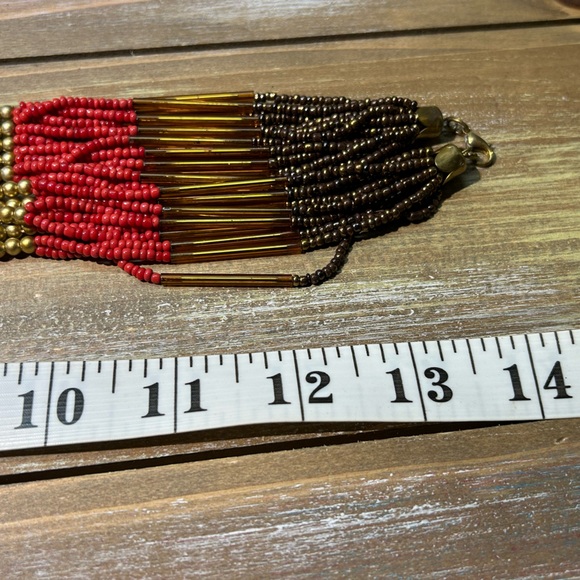 Long Ethnic Seed Necklace - Picture 4 of 4
